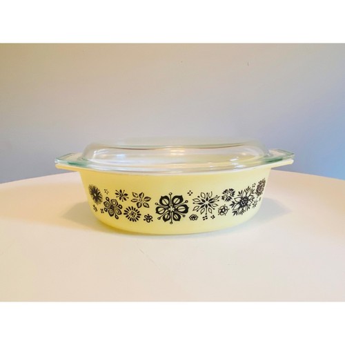 Vintage pyrex pressed flower - vintage,