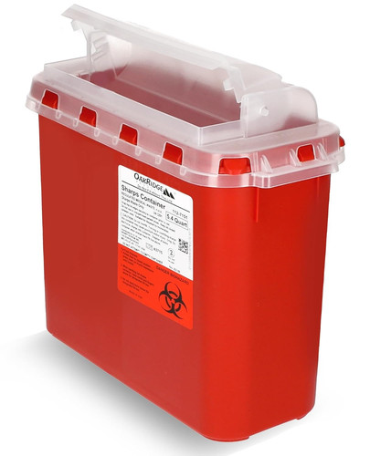 Contenitore sharps trasparente - contenitore,