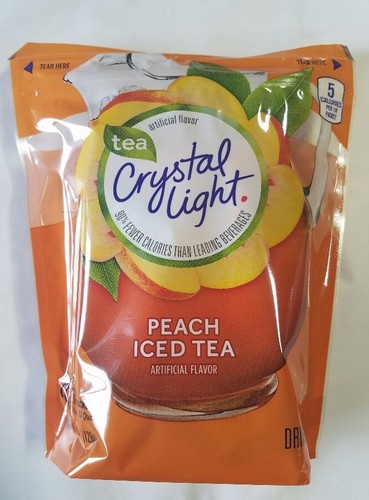 Crystal light peach iced tea - light,